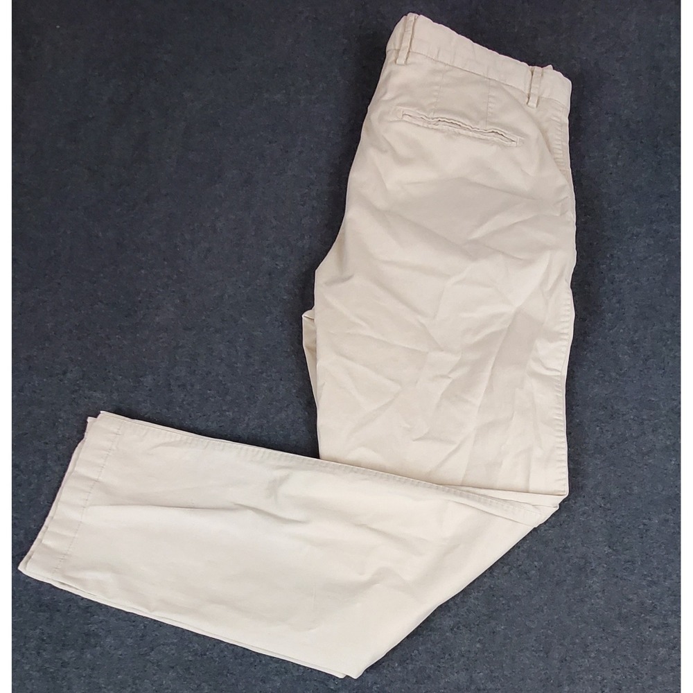 Suit Supply x Tessuti Sondrio Porto Novo Beige Mens Cotton Pants 33x29